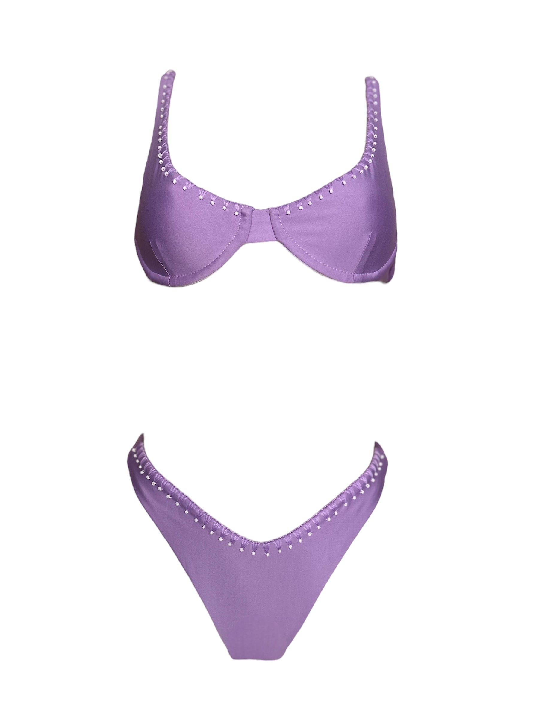 Beaded Venus Bottom, Lavender