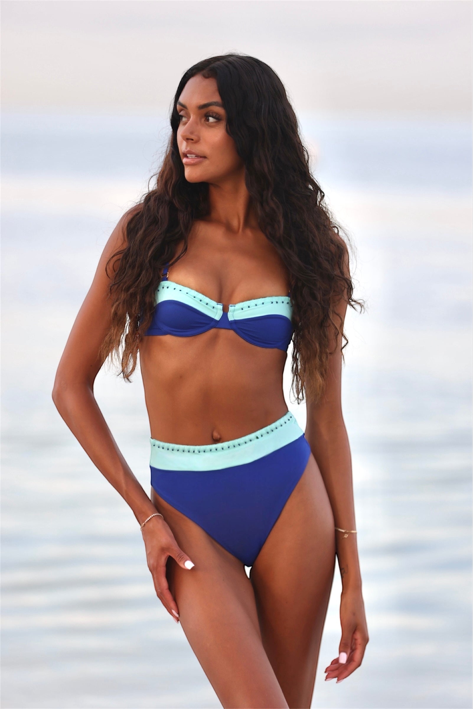 Lagos High Waisted Bottom Color blocked