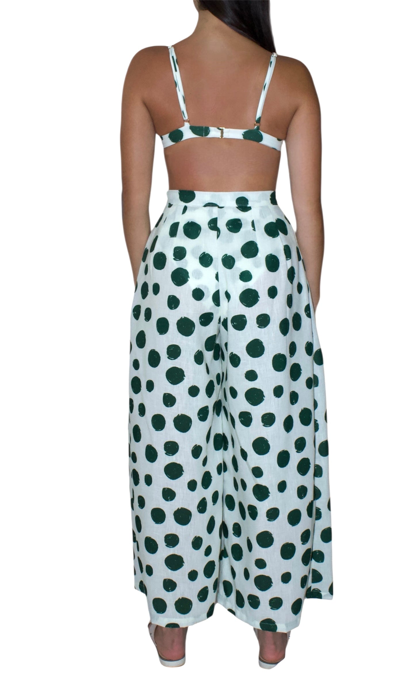 Azure wide leg trouser