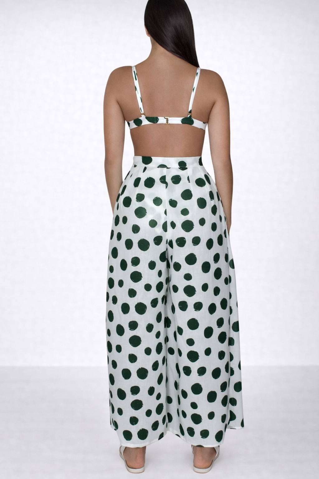 Azure wide leg trouser